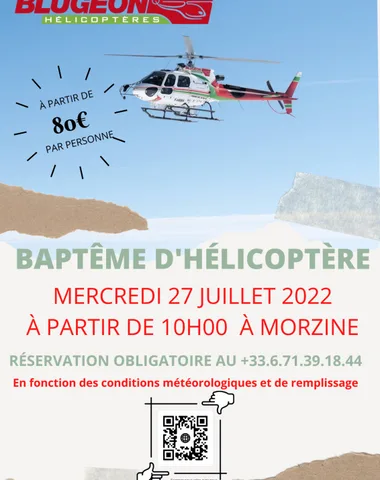 Baptême en hélicoptère