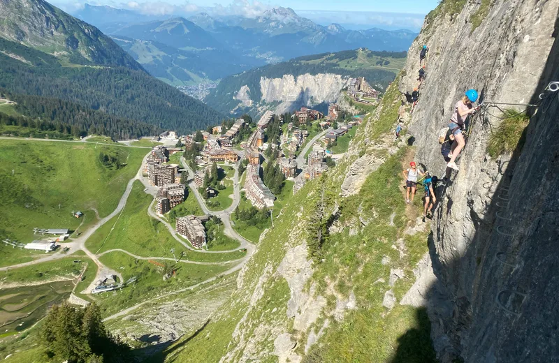 Via Ferrata activity with the Morzine Avoriaz Guides office