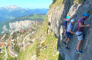 Via Ferrata activity with the Morzine Avoriaz Guides office