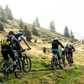 Downhill mountain bike trail (Les Gets-Morzine)