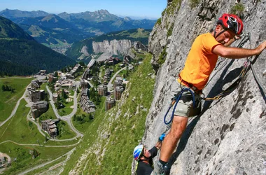 Via Ferrata activity with the Morzine Avoriaz Guides office