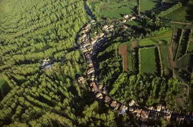 Vue aérienne de Sansais - La Garette