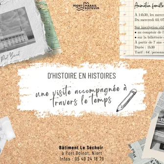 Animation “D’histoire en histoires, une visite accompagnée à Travers le Temps” à Niort