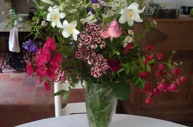 La table d'hôtes fleurie