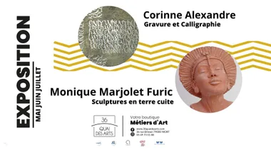Exposition de Corinne Alexandre et Monique Marjolet Furic à Niort