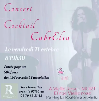 Octobre Rose – Concert Cocktail – à Niort