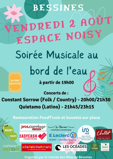 Soirée Musicale au bord de l’eau à Bessines