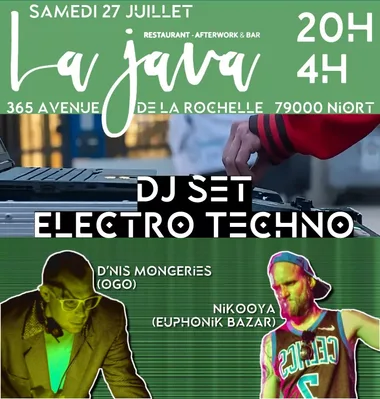 Soirée DJ Set Electro Techno à Niort