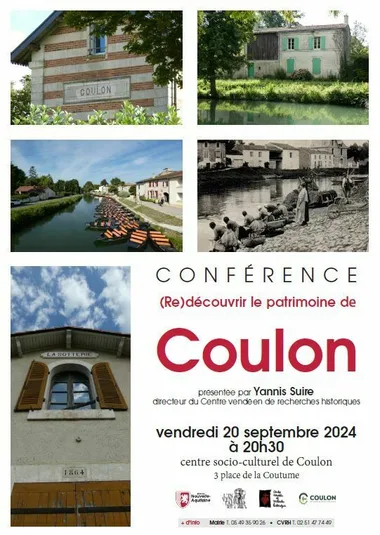 Conférence  Redécouvrir le patrimoine de Coulon – Journées européennes du patrimoine 2024