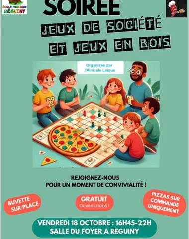 Soirée jeux de société et jeux en bois