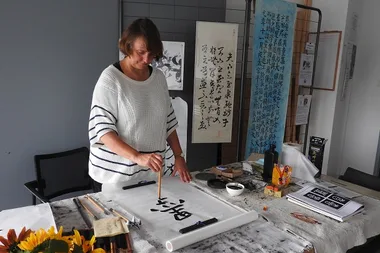 Atelier calligraphie et peinture Extrême-orientales animé par Sophie Deliss