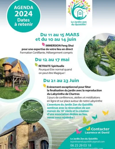 Evénement exceptionnel Jardin zen du Quistillic Du 21 au 23 juin 2024