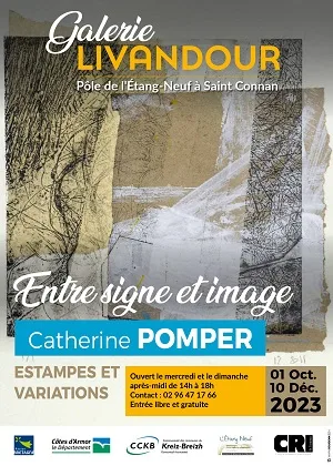 Expo à la Galerie Livandour | « Entre signe et image, Catherine Pomper, estampes et variation »