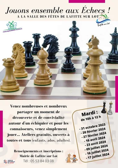 Laten we samen schaken - 31 oktober 2023 tot 17 juli 2024 - Lafitte-sur-Lot (Redim)