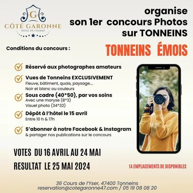 1st Photo Competition - April 16 to May 24, 2024 - Côté Garonne (Redim)