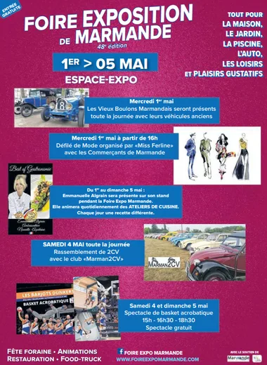 Affiche Foire Expo - 1er au 5 Mai 2024 - Marmande (Redim)