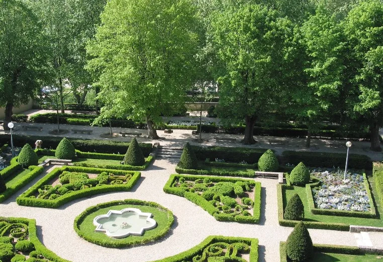 Cloister Gardens seen from the top of Notre-Dame Church