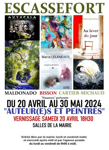 Expo de peintures - 20 Avril au 30 Mai 2024 - Escassefort (Redim)