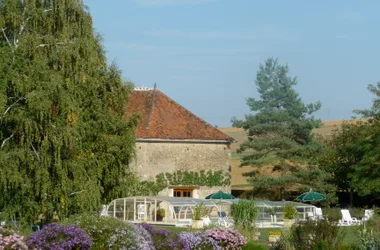 Jardin chambres hôtes Chateau de Ribourdin