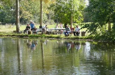 fishing at the pond