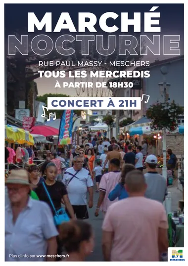 Marché nocturne de Meschers sur Gironde