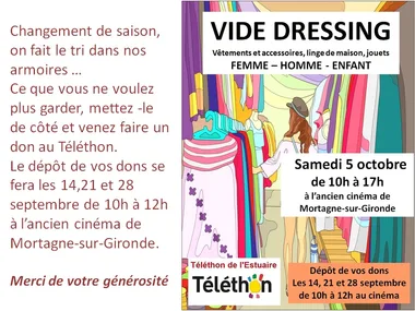 Dons de vétements, linge de maison, accessoires, jouets