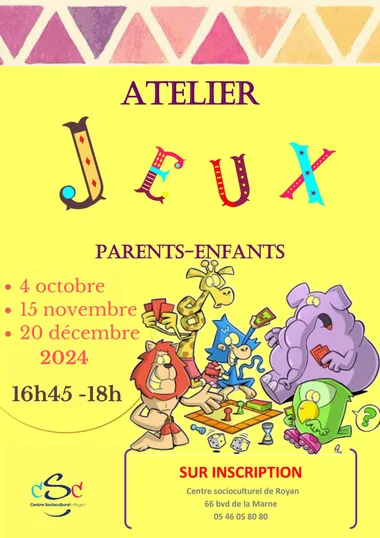 Atelier jeux parents-enfants