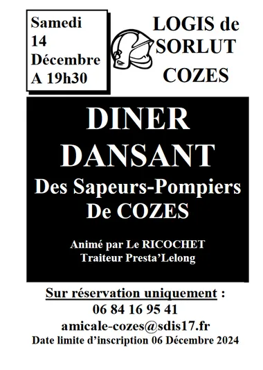 Dîner Dansant – Sapeurs Pompiers