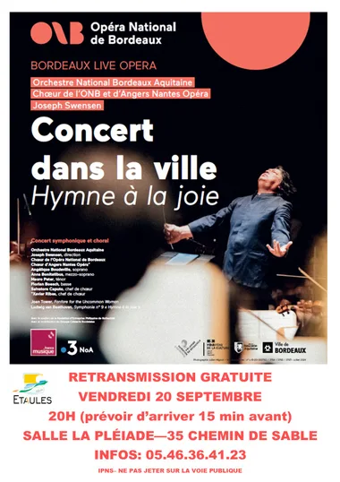 Retransmission concert – hymne  à la joie