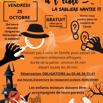 Halloween à l’école, la Sablière hantée !