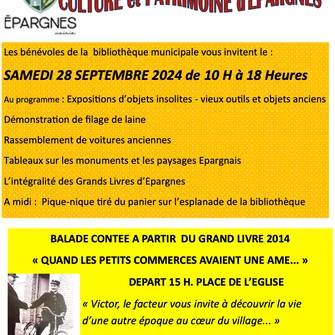 Culture et Patrimoine d’Epargnes