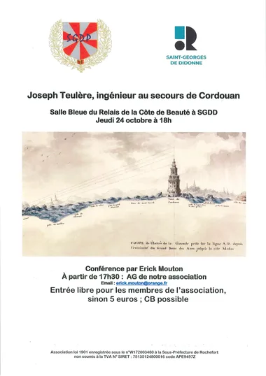 Conférence Joseph Teulère ingénieur au secours de CORDOUAN