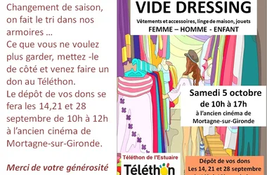 Vide dressing au profit du téléthon