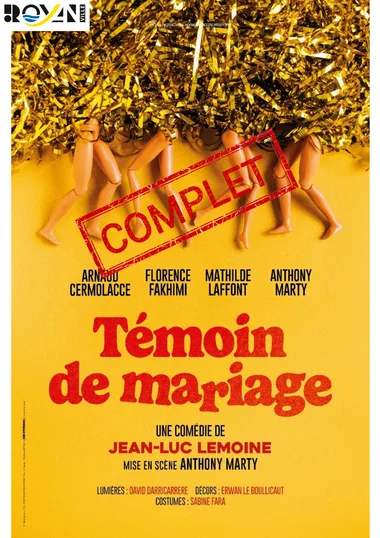 Comédies, Coquillages et Crustacés – Témoin de mariage *COMPLET*