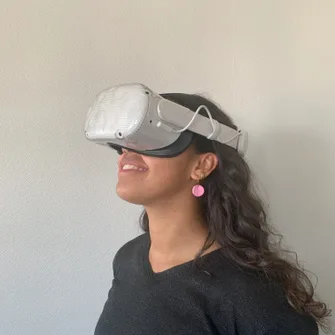 Visite d’Évron avec un casque de réalité virtuelle