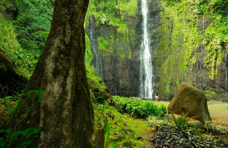 Waterfalls in Tahiti