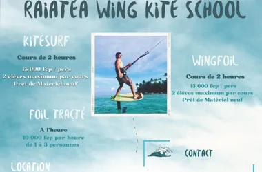 Raiatea Wing Kite School - Tahiti Tourisme