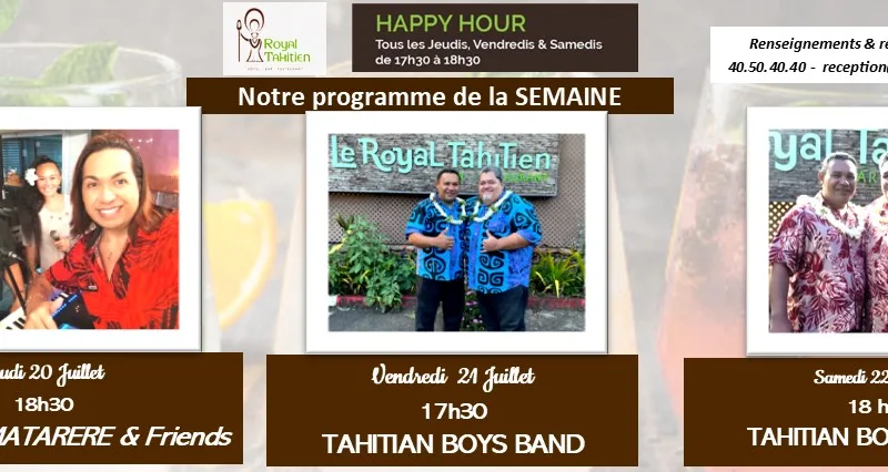 Tahitian Boys Band en concert