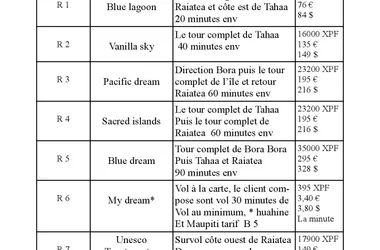 Tahiti Air Lagon: Vols Touristiques Privés