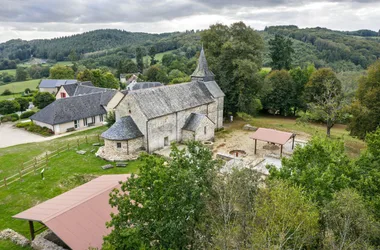 Vue aerienne prieuré St-Sulpucre - Soudaine Lavinadière ©Benoit Charles (11)