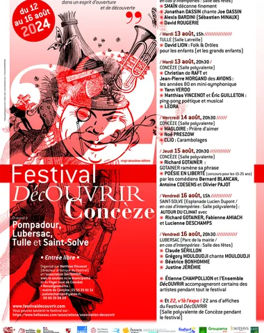 Festival Dec’Ouvrir : Christian de Raft, J-P Morgand des avions, Yann Verdo, Leora, Matthias Vincenot et Eric Guilleton