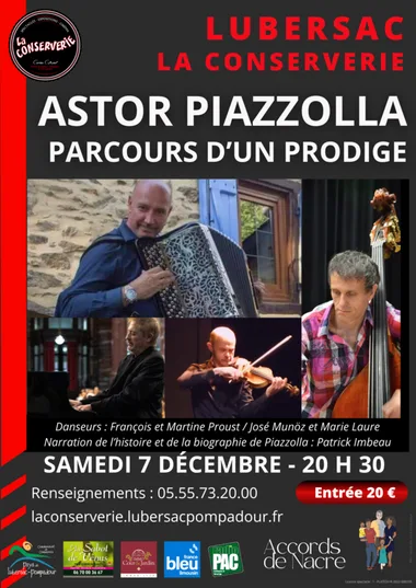 La Conserverie : Astor Piazzola, parcours d’un prodige