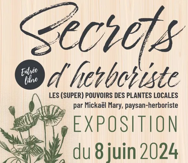 Exposition « Secrets d’herboriste, les (super) pouvoirs des plantes locales » – Manoir du Tourp