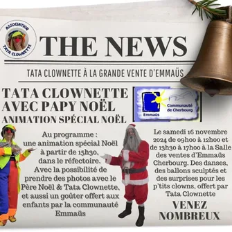 Tata Clownette à la grande vente d’Emmaüs