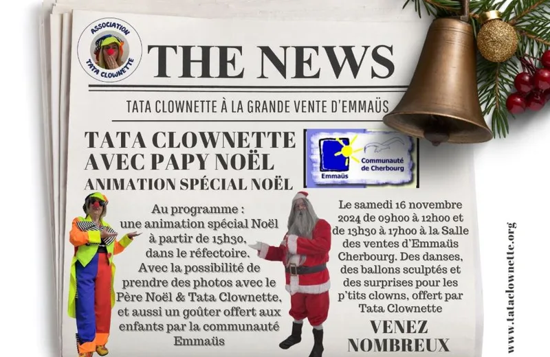 Tata Clownette à la grande vente d’Emmaüs