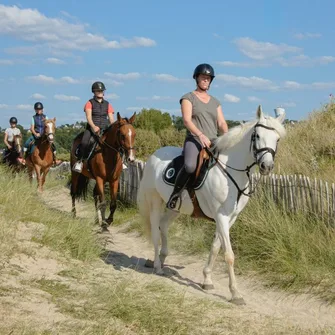 BALADE A CHEVAL DANS LES DUNES – DÉBUTANTS