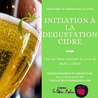 Initiation à la dégustation des Cidres