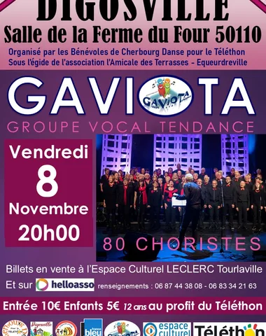 Concert Gaviota au profit du Téléthon