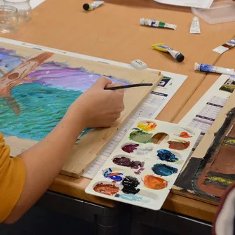 Atelier des vacances enfants : paysage à l’aquarelle – Manoir du Tourp