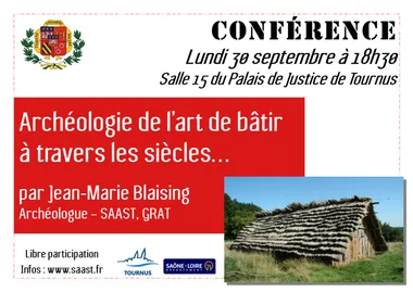 Conférence : Archéologie de l’art de bâtir à travers les siècles